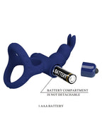 Pretty Love - Luchito - Rabbit Cock Ring - Donkerblauw