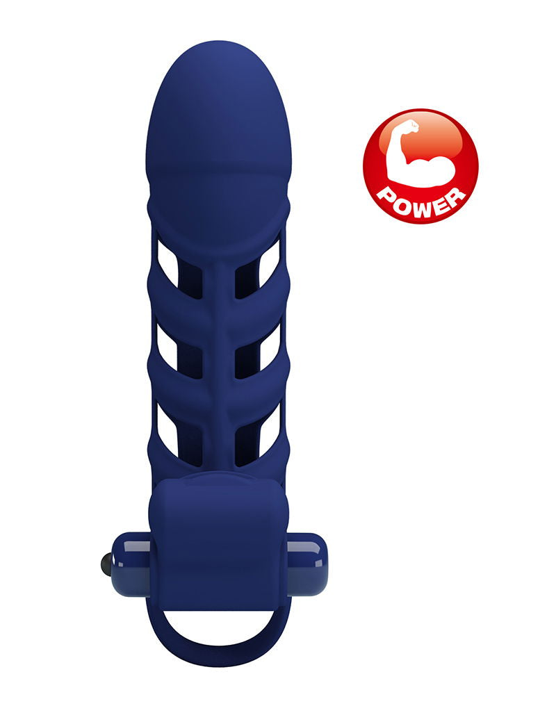 Pretty Love - Altaf - Vibrerende Cock Sleeve - Donkerblauw