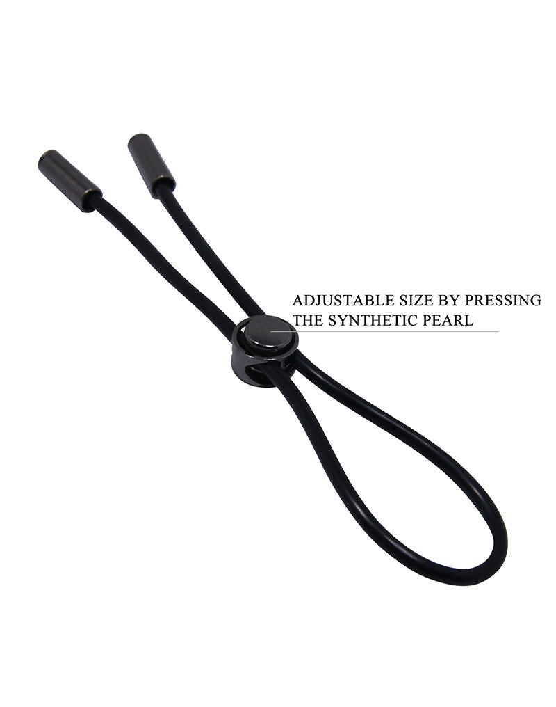 Pretty Love - Magic Lasso Cock Ring - Zwart