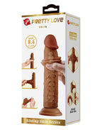 Pretty Love - Keon - Sliding Skin Realistic Dildo 21,4cm - Bruin