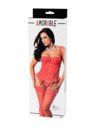 Amorable by Rimba - Corset (3 delig) - Rood
