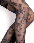 Ballerina - Fantasy Hold Ups - Kousen (20 denier) - Zwart & Blauw