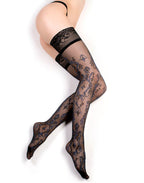 Ballerina - Fantasy Hold Ups - Kousen (20 denier) - Zwart & Blauw