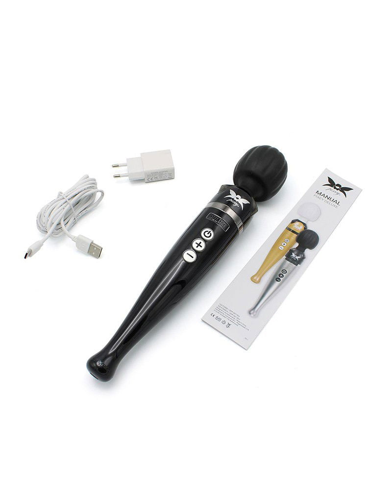 Pixey Deluxe Rechargeable Wand - Zwart