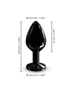 Dorcel - Diamond Plug Maat M - Butt Plug - Zwart