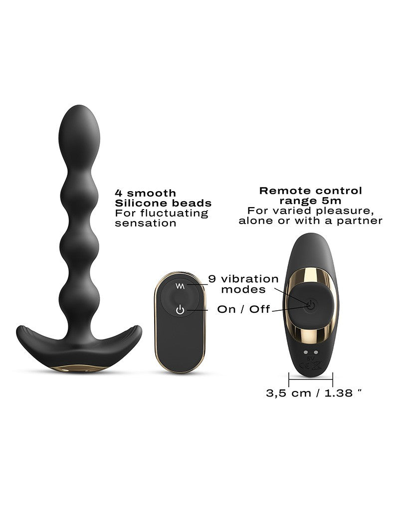 Dorcel - Flexi Balls - Anale Vibrator met Afstandsbediening - Zwart