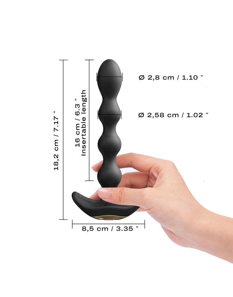Dorcel - Flexi Balls - Anale Vibrator met Afstandsbediening - Zwart
