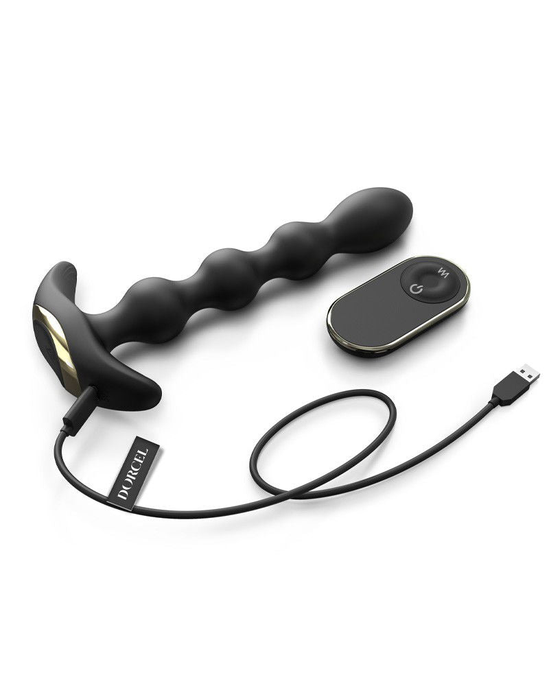 Dorcel - Flexi Balls - Anale Vibrator met Afstandsbediening - Zwart