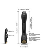 Dorcel - Flexi Rabbit - Verwarmde Rabbit Vibrator - Zwart