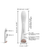 Dorcel - Flexi Rabbit - Verwarmde Rabbit Vibrator - Wit