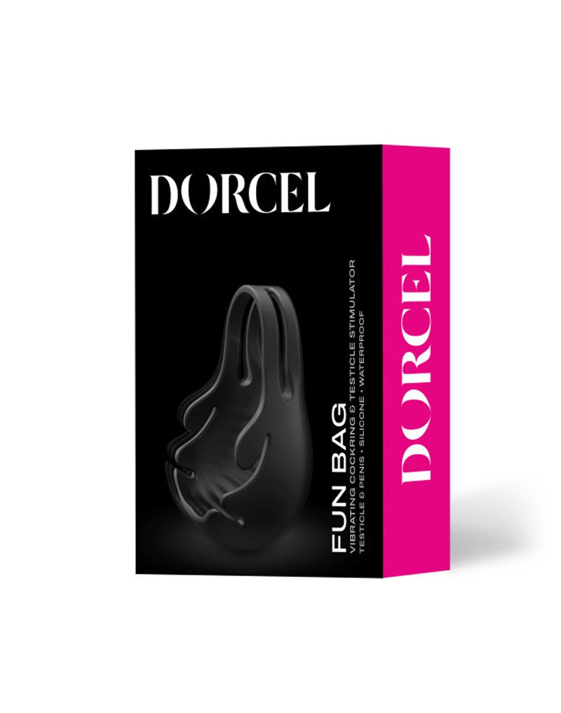 Dorcel - Fun Bag - Vibrerende Cockring en Testikel Stimulator - Zwart - 6072479