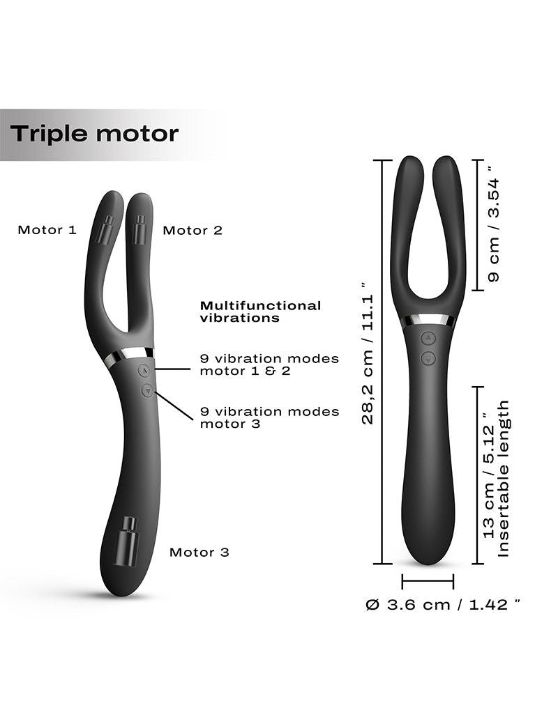 Dorcel - Infinite Joy - Multi Vibrator - Zwart