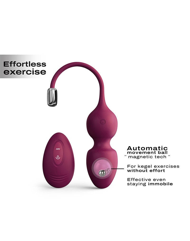 Dorcel - Love Balls - Vibrerende Kegel Balletjes met Afstandsbediening - Plum