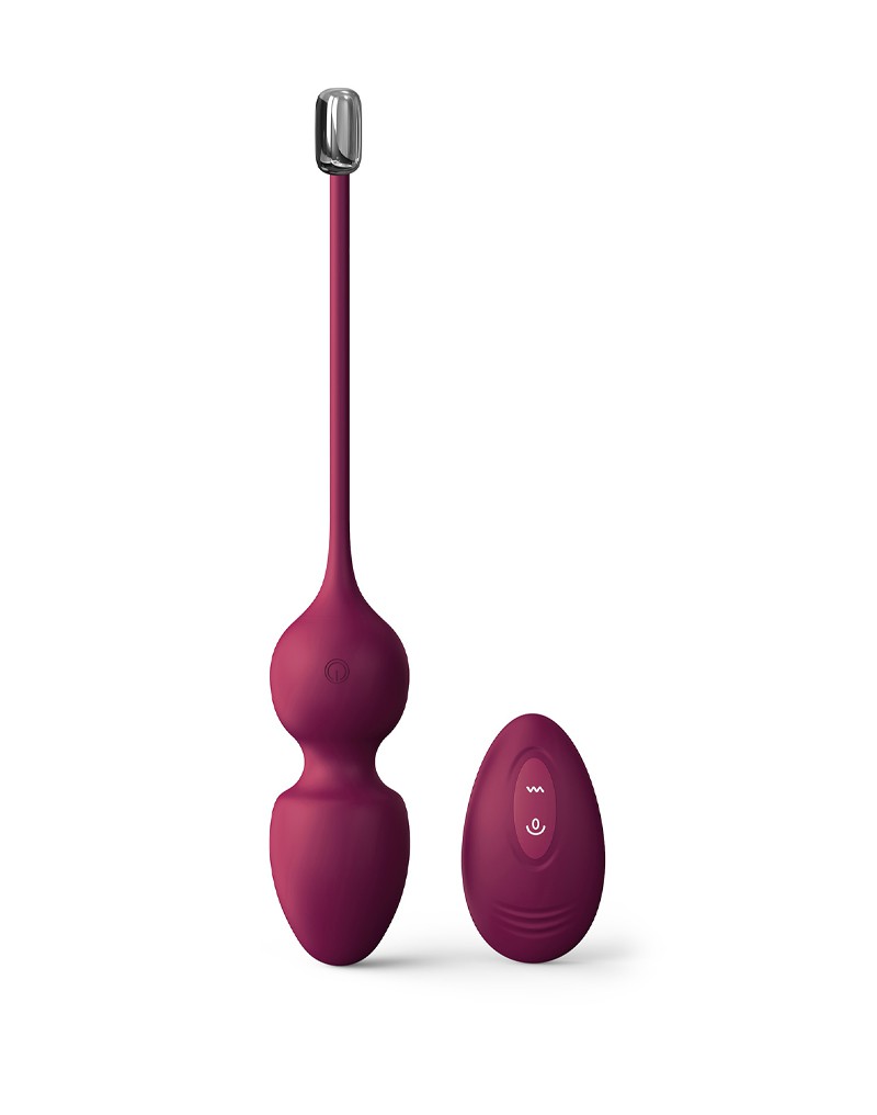 Dorcel - Love Balls - Vibrerende Kegel Balletjes met Afstandsbediening - Plum