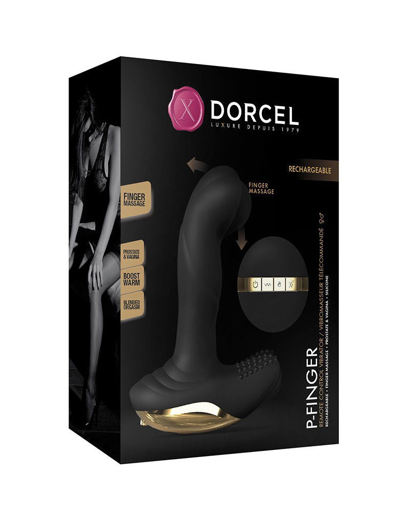 Dorcel - P-Finger - Remote Control Vibrator - Zwart 6072431