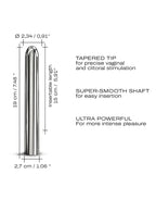 Dorcel - Silver Star 2.0 - Bullet Vibrator - Zilver