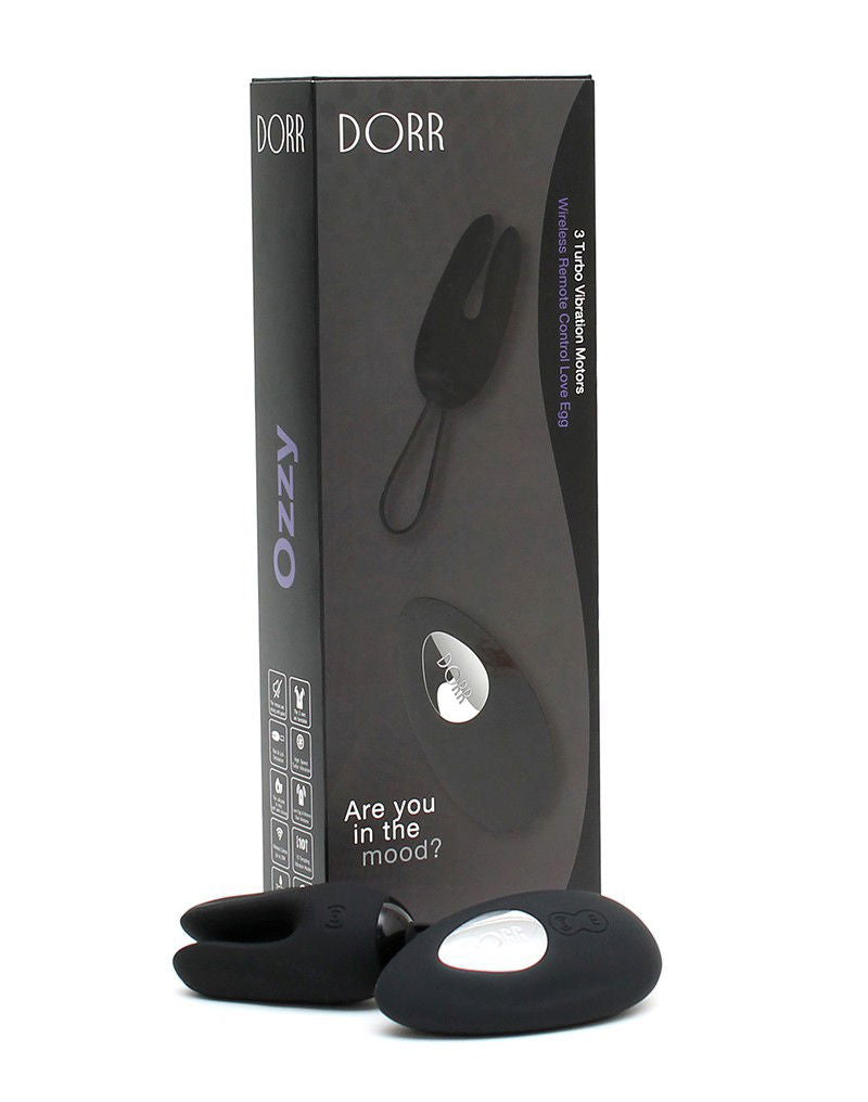 DORR - Ozzy - Rabbit Egg Vibrator + Lay-on Vibrator - Zwart