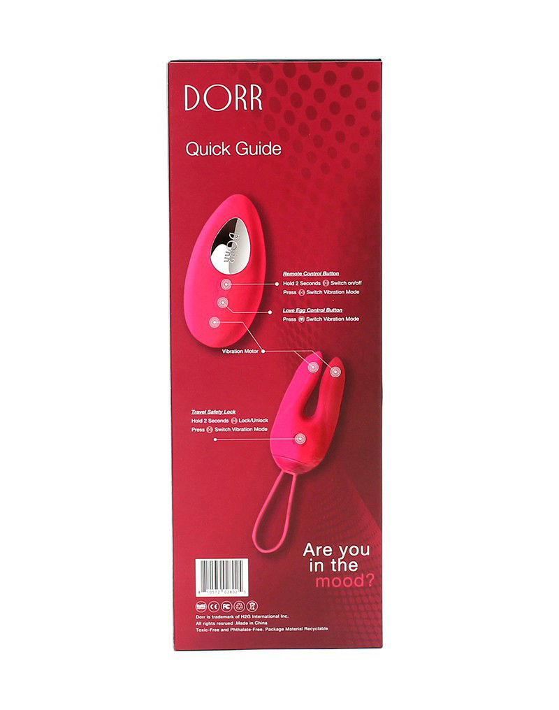 DORR - Ozzy - Rabbit Egg Vibrator + Lay-on Vibrator - Roze
