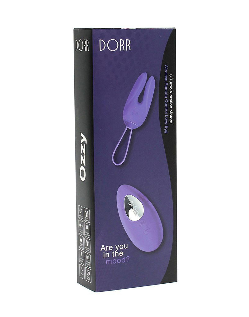 DORR - Ozzy - Rabbit Egg Vibrator + Lay-on Vibrator - Paars