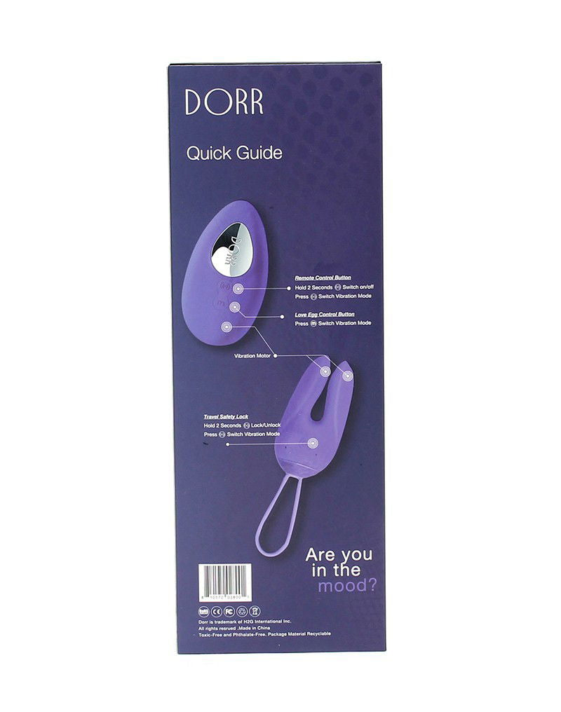 DORR - Ozzy - Rabbit Egg Vibrator + Lay-on Vibrator - Paars