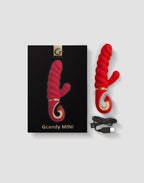 Gvibe - GCandy Mini - Geribbelde Rabbit Vibrator - Rood