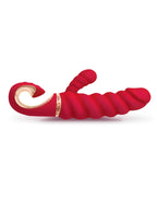 Gvibe - GCandy Mini - Geribbelde Rabbit Vibrator - Rood