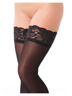 Amorable by Rimba - Hold-Up Kousen - One Size - Zwart