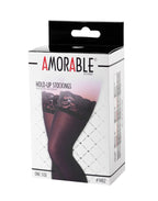 Amorable by Rimba - Hold-Up Kousen - One Size - Zwart