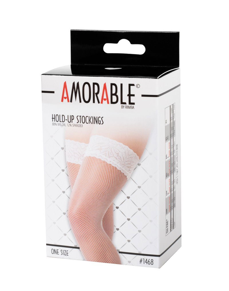 Amorable by Rimba - Hold-Up Netkousen - One Size - Wit