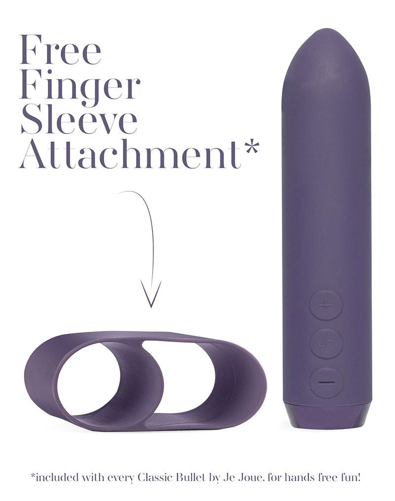 Je Joue - Classic - Bullet Vibrator met Vinger Sleeve - Paars