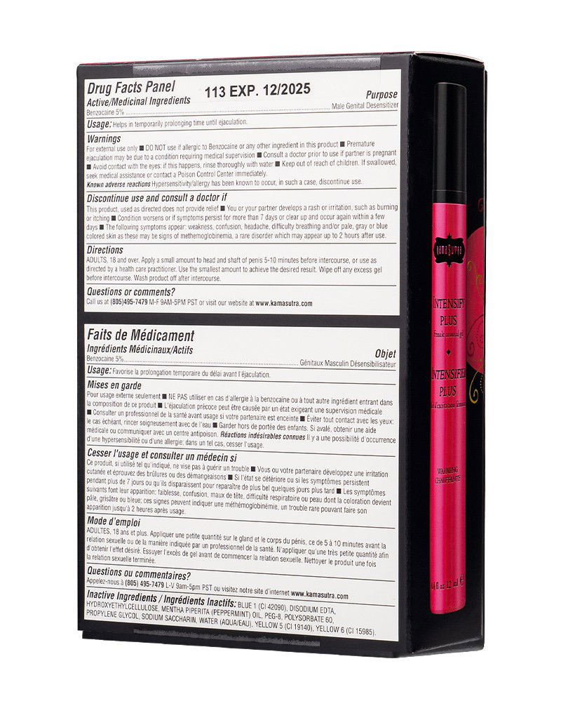 Kama Sutra - As One - Intensify Plus Warming & Prolonging Gel - 12 ml