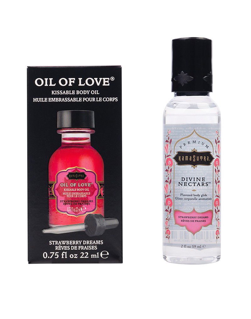 Kama Sutra - Oral Sex Cocktail Kit - Strawberry Dick-quiri