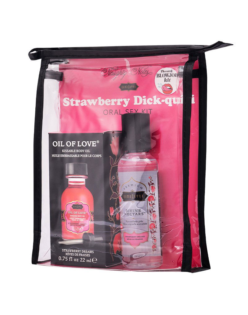 Kama Sutra - Oral Sex Cocktail Kit - Strawberry Dick-quiri