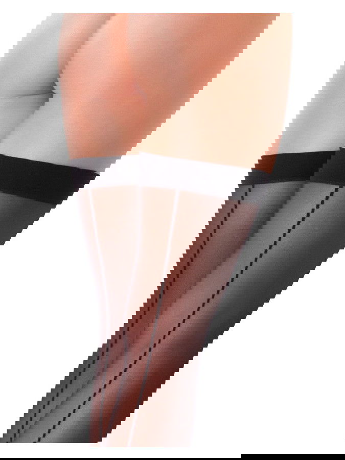 Amorable by Rimba - Kousen met Naad - One Size - Zwart