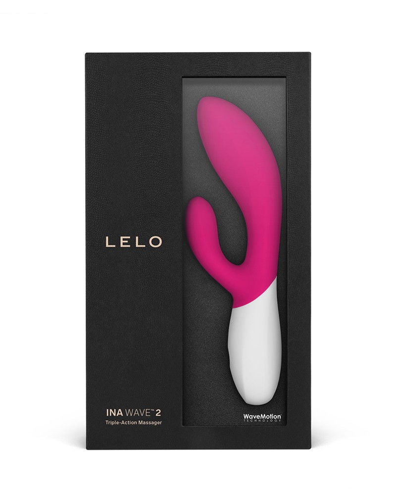 LELO - Ina Wave 2 - Rabbit Vibrator - Cerise