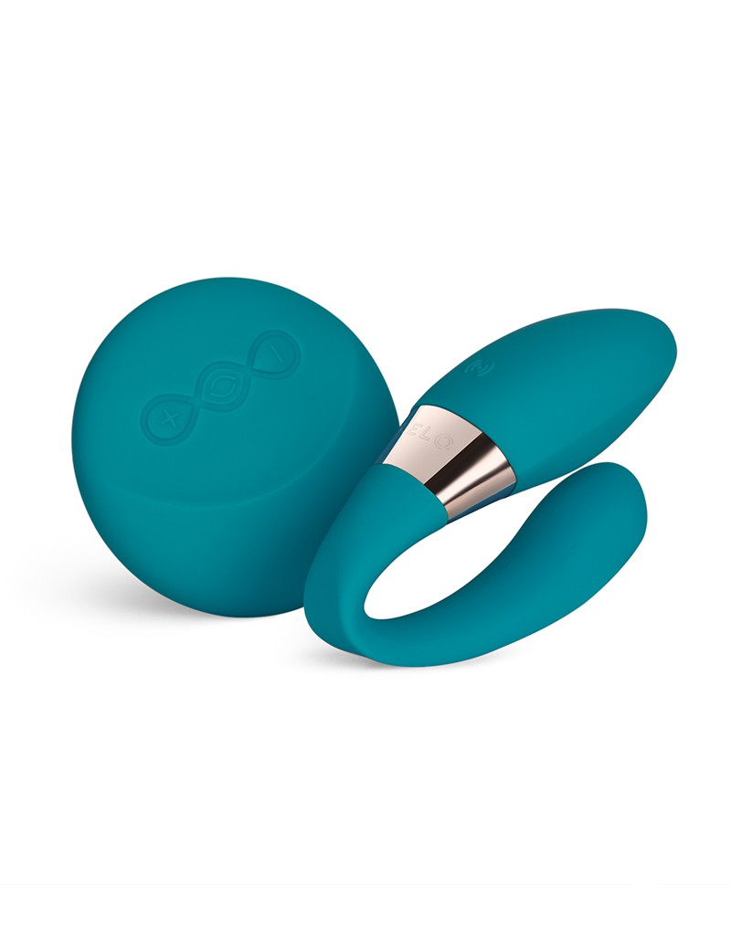 LELO - Tiani Duo - Koppel Vibrator met afstandsbediening - Oceaanblauw