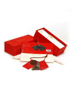 Liebe Seele - Leren Blinddoek - Zwart, Bruin & Goud