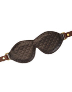 Liebe Seele - Leren Blinddoek - Zwart, Bruin & Goud