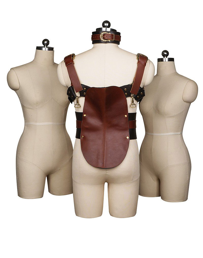 Liebe Seele - Leren Zadel - Zwart, Bruin & Goud