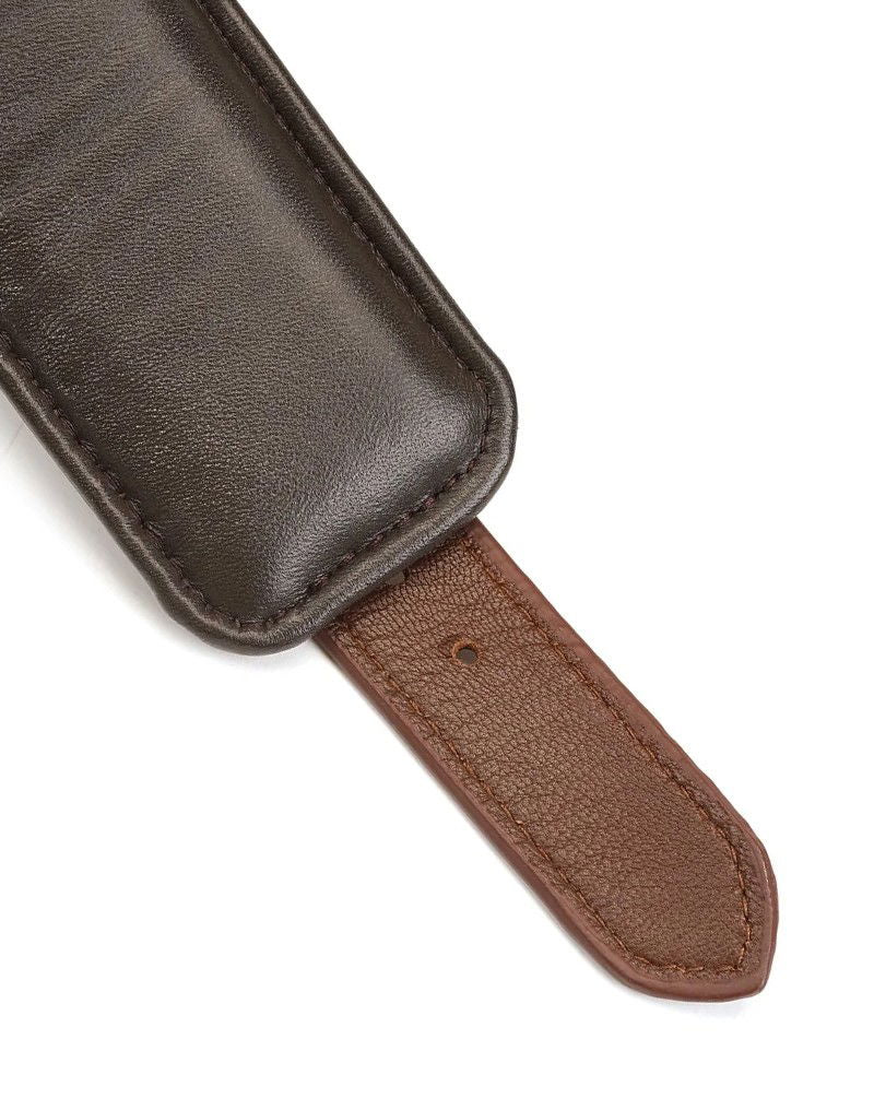 Liebe Seele - Leren Dijbeenboeien - Zwart, Bruin & Goud