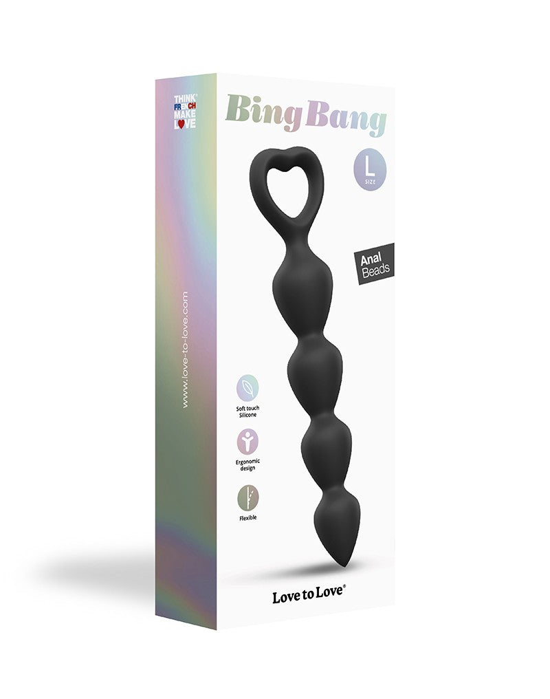 Love to Love - Bing Bang Maat L - Anaal Kettingen - Zwart