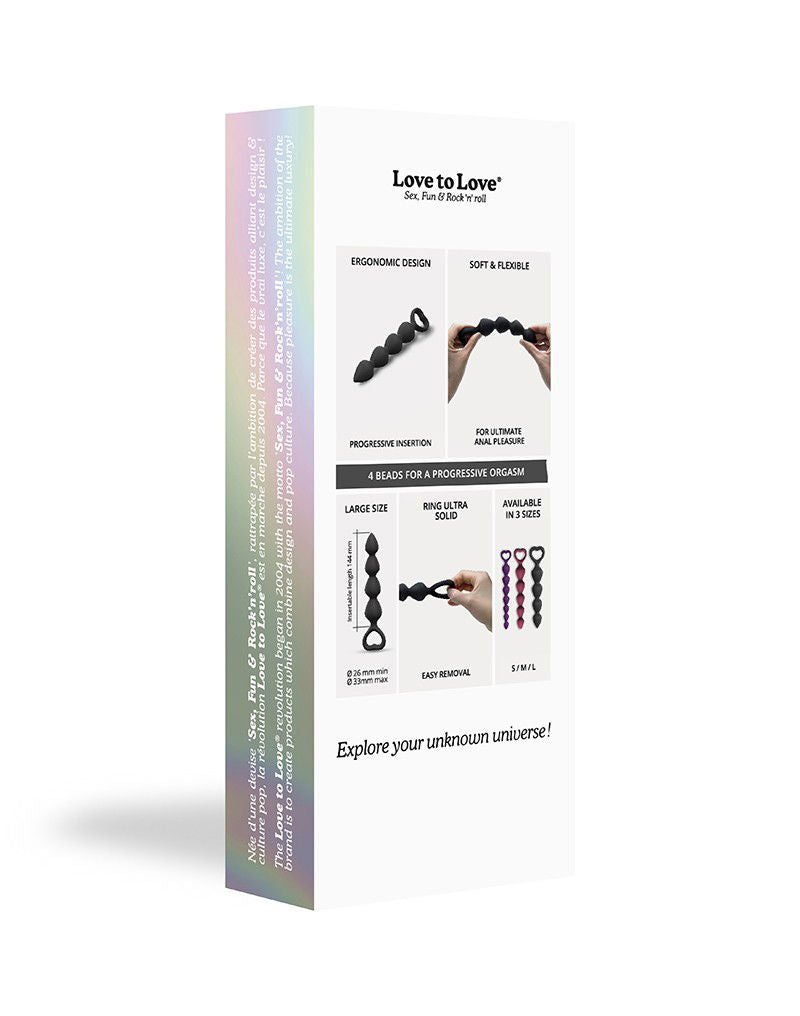 Love to Love - Bing Bang Maat L - Anaal Kettingen - Zwart