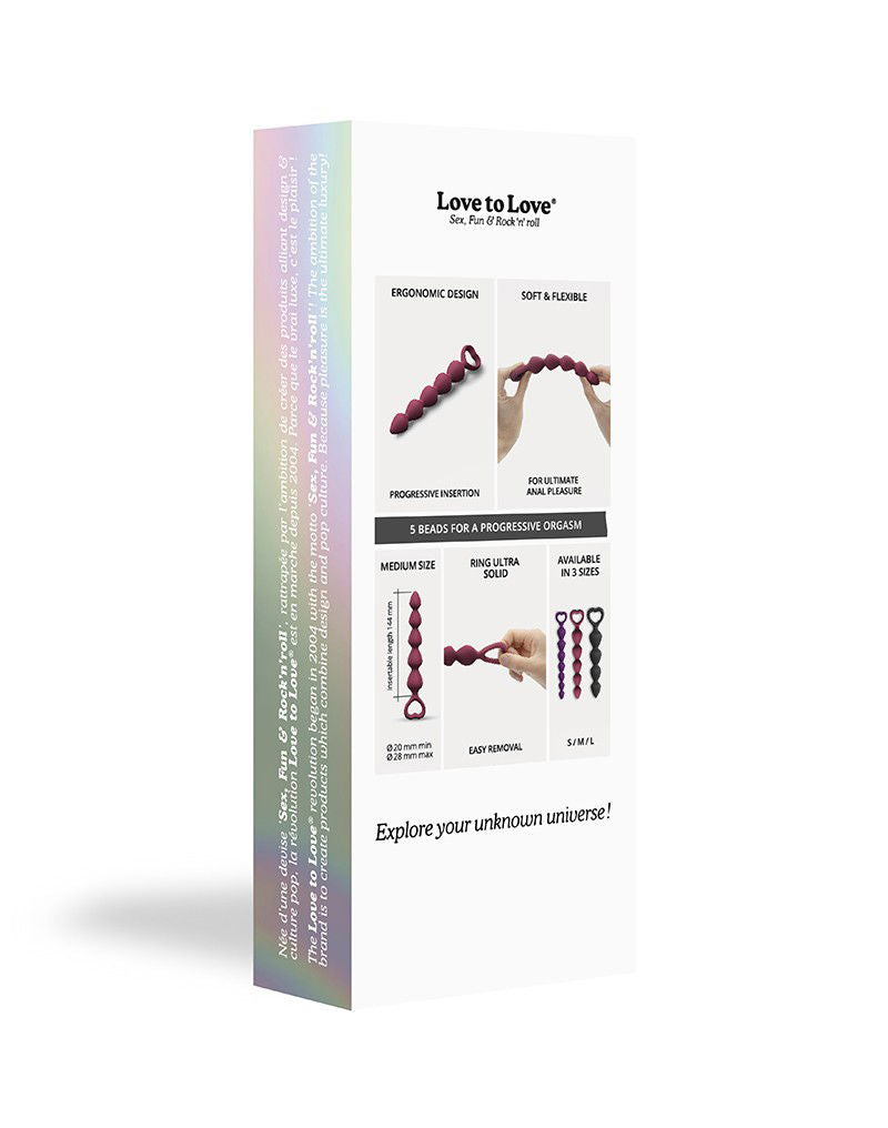 Love to Love - Bing Bang Maat M - Anaal Kettingen - Plum