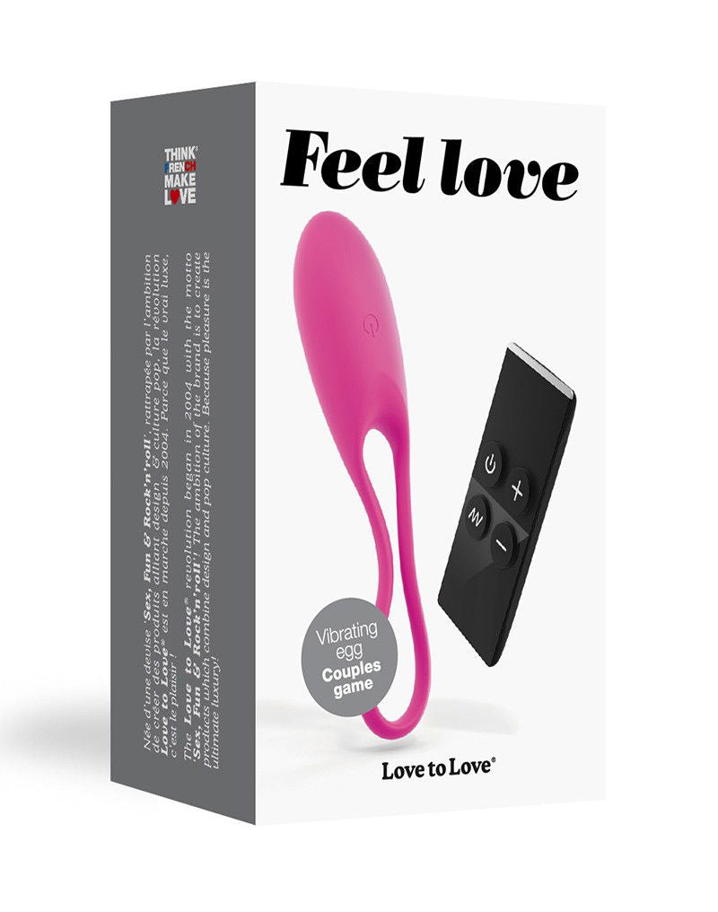 Love to Love Feel Love - Remote control vibrating egg