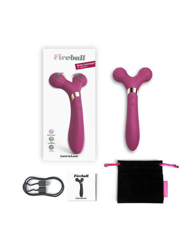 Love to Love - Fireball - Body Massager & Vibrator - Plum