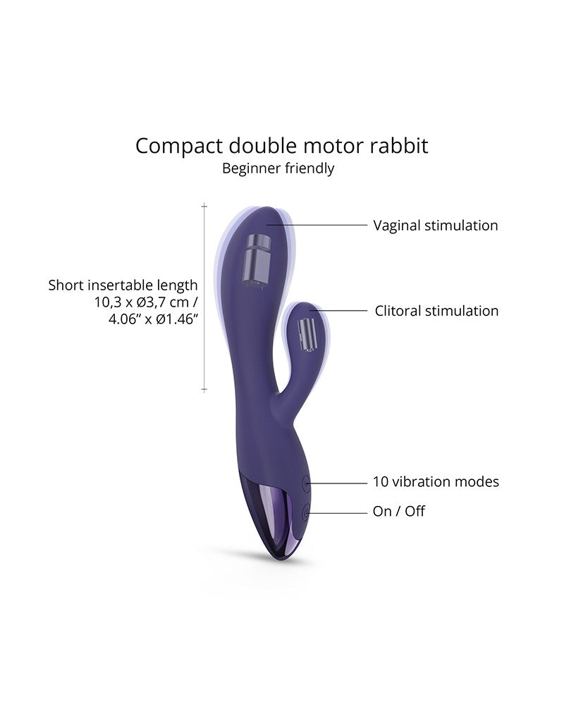 Love to Love - Funky Bunny - Rabbit Vibrator - Indigo