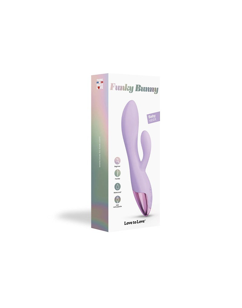 Love to Love - Funky Bunny - Rabbit Vibrator - Mauve