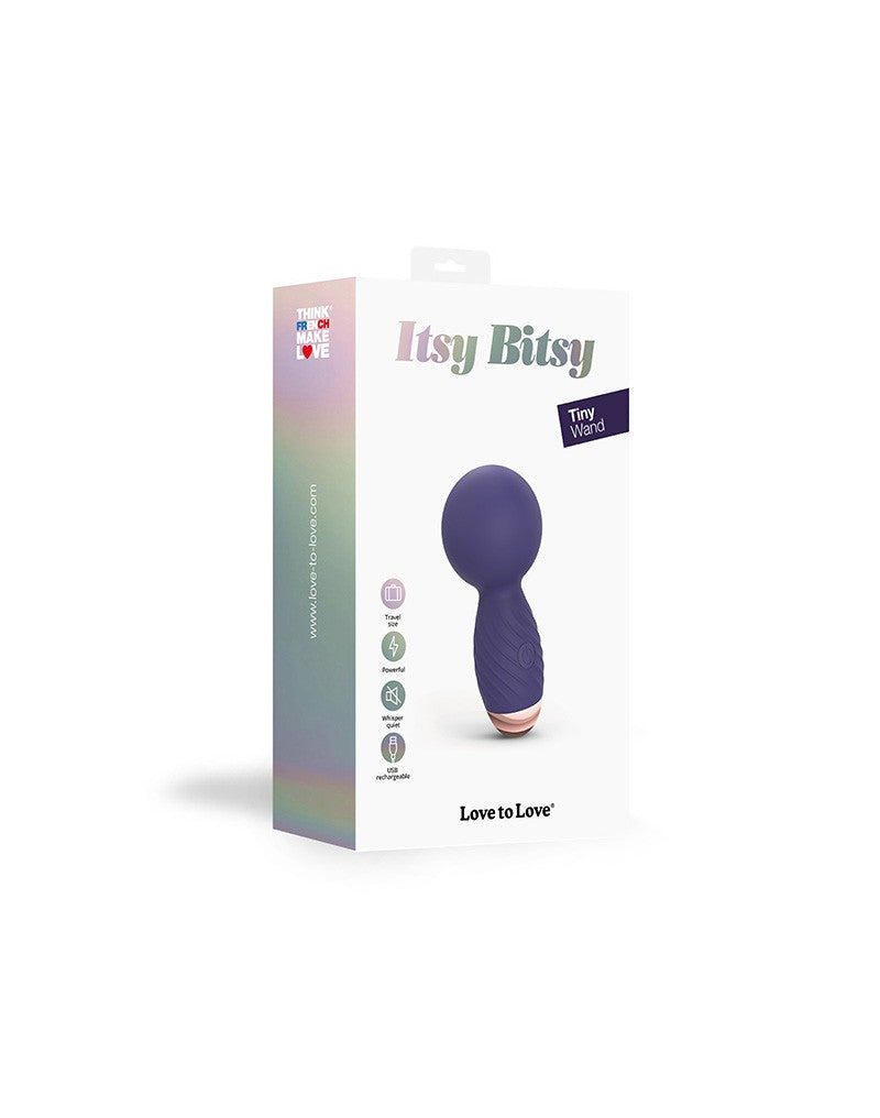 Love to Love - Itsy Bitsy - Mini Wand Vibrator - Indigo