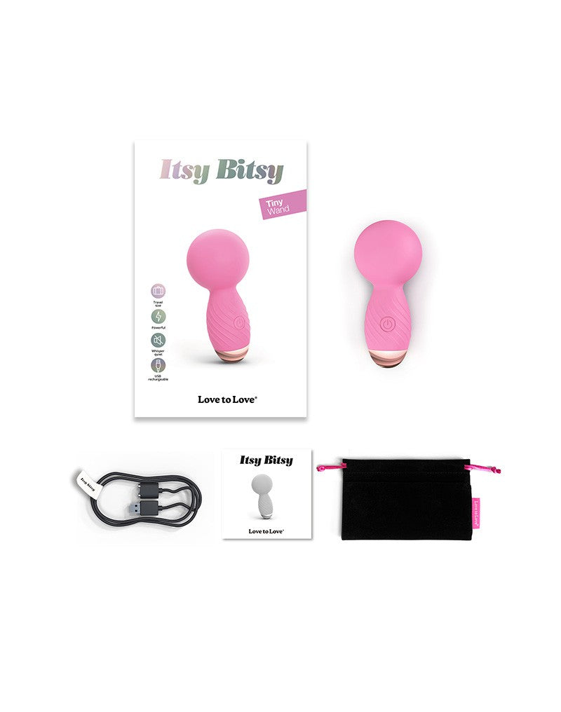 Love to Love - Itsy Bitsy - Mini Wand Vibrator - Roze