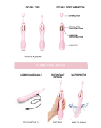 Love to Love - Ô Mega - Clitoris + G-Spot Vibrator - Roze